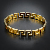 Golden Greek Key Bangle